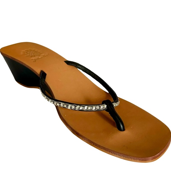 Crystal Strap Sandals Sz 7 - Picture 3 of 14